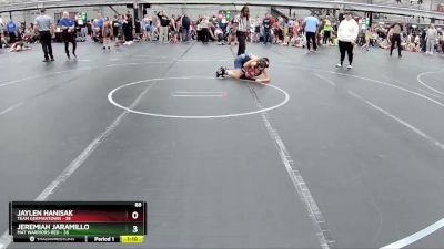 88 lbs Round 2 (6 Team) - Jaylen Hanisak, Team Germantown vs Jeremiah Jaramillo, Mat Warriors Red