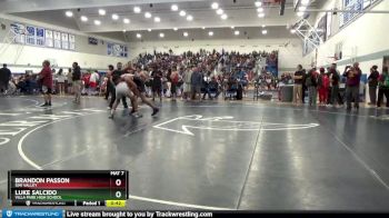 160 lbs Cons. Round 3 - Brandon Passon, Simi Valley vs Luke Salcido, Villa Park High School