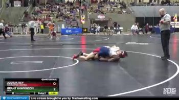 A 132 lbs Quarterfinal - Grant Hawkinson, Page vs Joshua Key, Montgomery Central