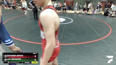 126 lbs Cons. Round 2 - Alexzander DePass, WA vs Elijah Cervantes, WA