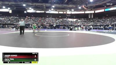 98 lbs Champ. Round 3 - Zach Teal, Lakeland vs Javier Gomez, La Pine