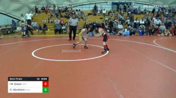 85 lbs Semifinal - Malaya Quear, New Castle vs Eli Abraham, Quaker Valley