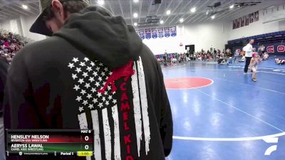 62 lbs Round 1 - Aeryss Lawal, Camel Kids Wrestling vs Hensley Nelson, Riverton USA Wrestling