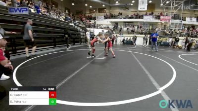 58 lbs Final - Gunner Swain, Elgin Wrestling vs Eli Potts, Plainview Youth Wrestling Club