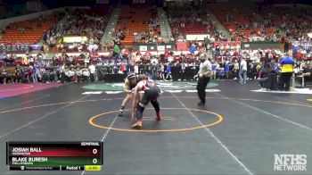 3-2-1A 138 Semifinal - Josiah Ball, Hoisington vs Blake Buresh, Phillipsburg