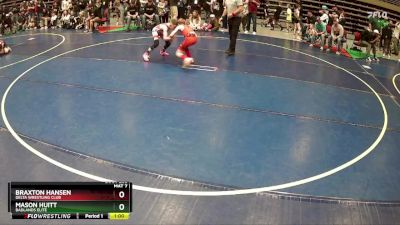 78 lbs Quarterfinal - Braxton Hansen, Delta Wrestling Club vs Mason Huitt, Badlands Elite