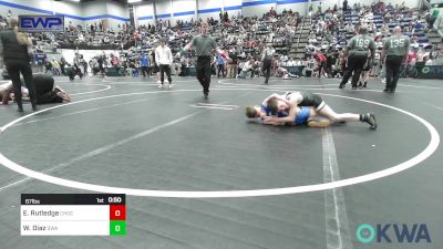 67 lbs Semifinal - Easton Rutledge, Choctaw Ironman Youth Wrestling vs Walker Diaz, Shelton Wrestling Academy