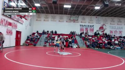 110 lbs Cons. Semi - Caprice Munoz, Meridian vs Corianna Parsons, Weiser