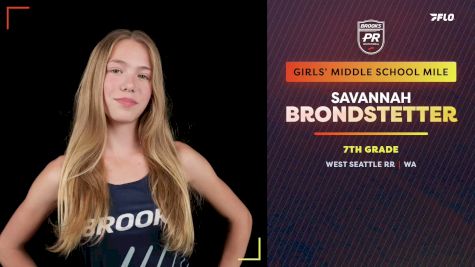 Middle School Girls' Mile, Finals 1