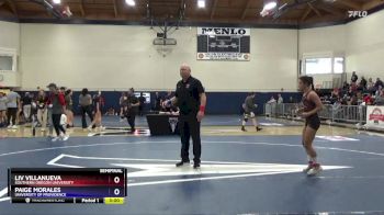 109 lbs Semifinal - Liv Villanueva, Southern Oregon University vs Paige Morales, University Of Providence