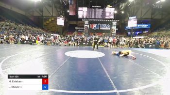 132 lbs Rnd Of 64 - Michael Esteban, Illinois vs Logan Shaver, Idaho