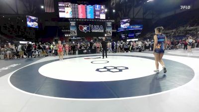 135 lbs Cons. Rd Of 64 - Arabella Varvel, IA vs Milly Hughes, GA