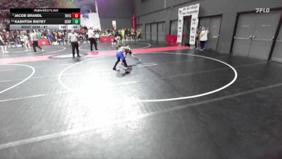 91 lbs Champ. Round 2 - Jacob Brandl, Team Nazar Training Center vs Kashton Ristey, Blair Taylor Youth Wrestling