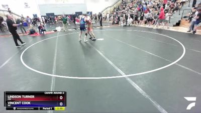 175 lbs Champ. Round 2 - Lindson Turner, MN vs Vincent Cook, WI