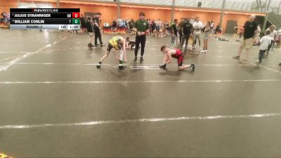 105 lbs Round 2 - Julius Stranniger, Eastside Youth Wrestling vs William Conlin, Project Destiny Wrestling Club