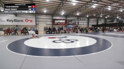 57 kg Cons. Round 8 - Alan Koehler, Nebraska Wrestling Training Center vs Brady Pruett, Pennsylvania RTC