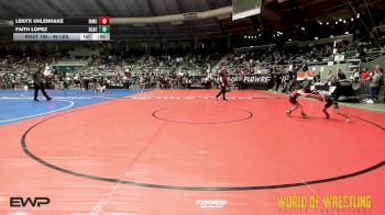 46 lbs Semifinal - Lenyx Uhlenhake, Immortal Athletics WC vs Faith Lopez, Black Fox Academy