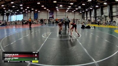 100 lbs Rd# 6- 9:00am Saturday Final Pool - Julian Altiery, PA Silver vs Thomas Block, Rebellion