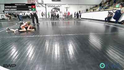 73 lbs Rr Rnd 4 - Kayson Cook, Verdigris Youth Wrestling vs Ross Lindsey, Tahlequah Wrestling Club