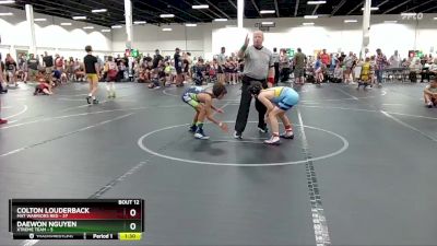 80 lbs Round 4 (6 Team) - Colton Louderback, Mat Warriors Red vs Daewon Nguyen, Xtreme Team