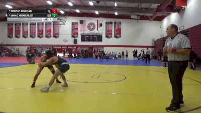 141 lbs Semifinal - Isaac Gonzalez, Cerritos College vs Sergio Porras, Palomar College