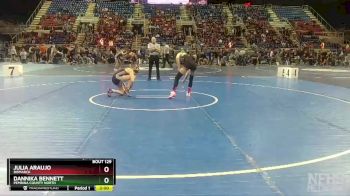 110 lbs Quarterfinal - Julia Araujo, Bismarck vs Dannika Bennett, Pembina County North