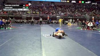 1A-138 lbs 3rd Place Match - Gavin Wiig, Woodbury Central vs Brayden Scheffers, Interstate 35