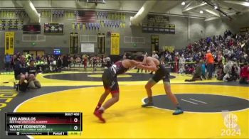 135 lbs Cons. Round 1 - Leo Agbulos, Red Star Wrestling Academy vs Wyatt Edgington, Yuba Sutter Combat Wrestling C