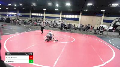 123 lbs Consi Of 32 #2 - Christopher Lopez, Newport Harbor HS vs Norm Poole, All In Wr Ac