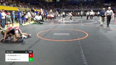 90 lbs Round Of 64 - Parker Kolarcik, Canon McMillan vs Akhmed Yusupov, Baldwin