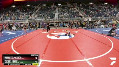 53 lbs Semifinal - Taysen Neeff, Thermopolis Wrestling Club vs Barrett Jackson, Eastside United Wrestling Club