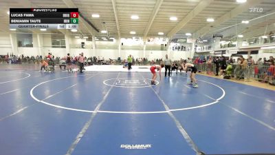 130 lbs Quarterfinal - Lucas Fama, Doughboys WC vs Benjamin Taute, Iron Faith WC