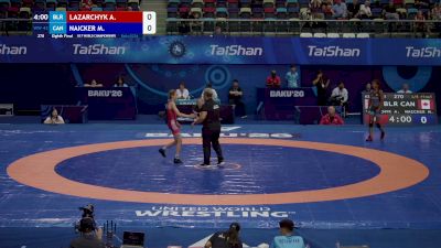 43 kg 1/8 Final - Anastasiya Lazarchyk, Belarus vs Maya Naicker, Canada