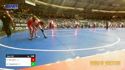 130 lbs Semifinal - Callahan Earnest, Jayhawk Wrestling Club vs Quint Copeland, Bennett Wrestling Club