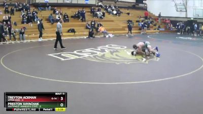 125 lbs Round 4 (6 Team) - Treyton Ackman, Upper Iowa vs Preston Xayachak, Southwest Minnesota State