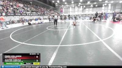 43 lbs Semifinal - Owen Hollamon, Mine Yard Dogs WC vs Hunter Carlyle, FordDynastyWrestlingClub