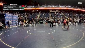 3A 165 lbs Semifinal - Nathan McCartney, Central Davidson High School vs Troy Shannon, Terry Sanford