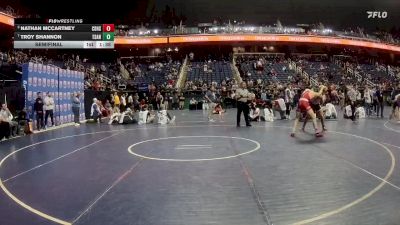 3A 165 lbs Semifinal - Nathan McCartney, Central Davidson High School vs Troy Shannon, Terry Sanford