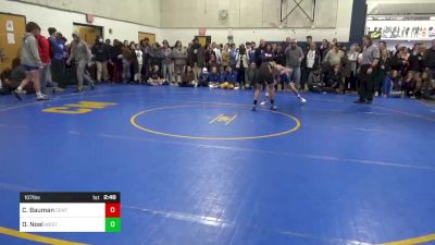107 lbs Round Of 64 - Collin Bauman, Central Mountain vs Dj Noel, Westinghouse