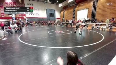 157 lbs Champ. Round 2 - Colby Sandusky, Torrington vs Hunter Boss, Jackson Hole