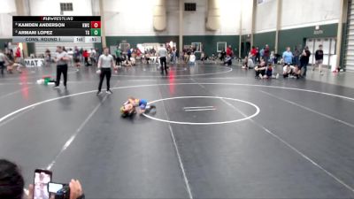40 lbs Cons. Round 1 - Kamden Anderson, Kimball Wrestling Club vs Armani Lopez, Team Garcia