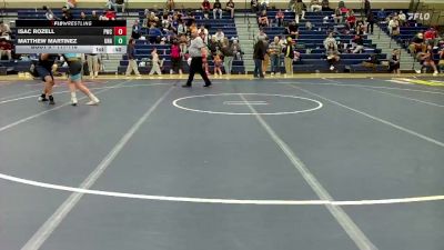 111-118 lbs Round 3 - Isac Rozell, Peninsula Wrestling Club vs Matthew Martinez, Unattached