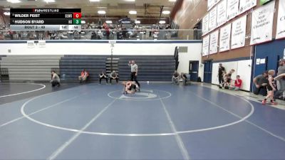 49 lbs Quarterfinal - Hudson Byard, Kuna Klub vs Wilder Feist, Sandpoint Legacy Wrestling Club