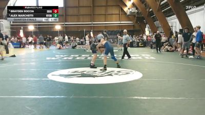 125 lbs Quarterfinal - Brayden Boccia, Doughboy Wrestling Club vs Alex Marchetti, Wyoming Seminary