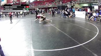 125 lbs Champ. Round 1 - Brody Petersen, Neligh Oakdale vs Tatum May, Chase County Wrestling Club