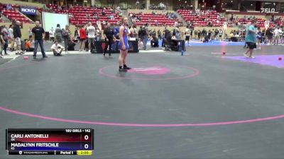 142 lbs Quarterfinal - Carli Antonelli, OK vs Madalynn Fritschle, KS