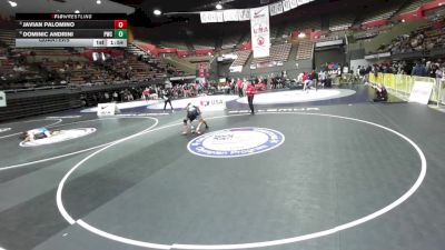 150 lbs Quarters - Javian Palomino vs Dominic Andrini, Peninsula Wrestling Club