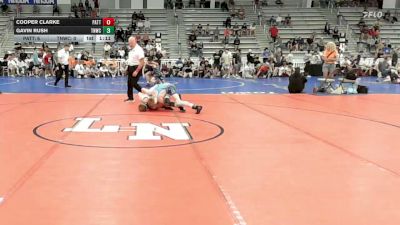 113 lbs Round Of 64 - Cooper Clarke, Patton Trained Blue - HSB vs Gavin Rush, TNWC Black - HSB