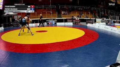 70kg Champ. Round 1 - Tyler Barry, Guelph Wrestling Club vs Peter Velonas, Burnaby Mountain Wrestling Club