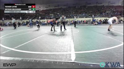 126 lbs Consi Of 8 #2 - Tucker Layne, Midwest City Bombers Youth Wrestling Club vs Bryson Delousier, Kipp Tulsa
